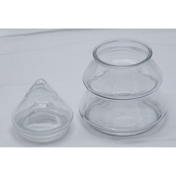 Anchor Hocking Clear Glass Christmas Tree Shaped Apothecary Jar 7" - Picture 2 of 4